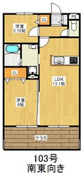 唐人町駅 徒歩9分 1階の物件間取画像